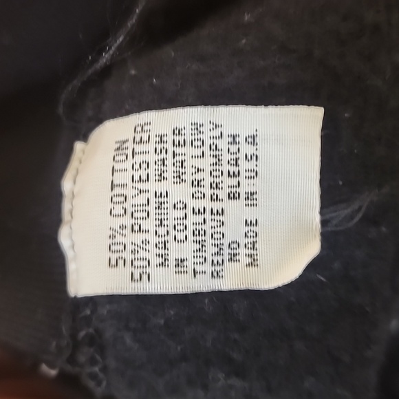 Black Pullover Hoodie with Quote - Picture 5 of 5